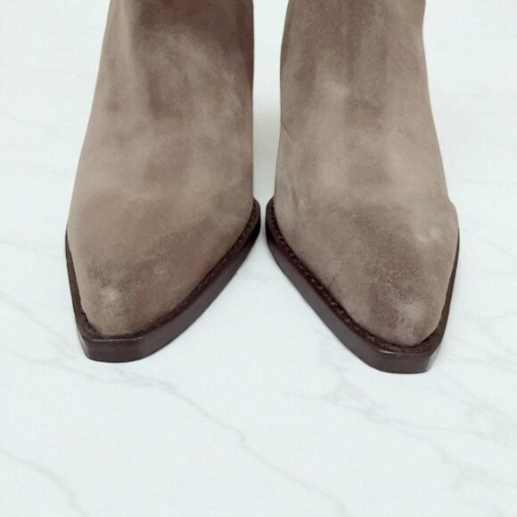 NIB Sam Edelman Womens Jane Taupe Ankle Boots Shoes - Picture 5 of 10